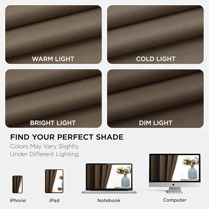 Joydeco Blackout Curtains 108 Inch Length 2 Panels Set, Thermal Insulated Long - Image 7