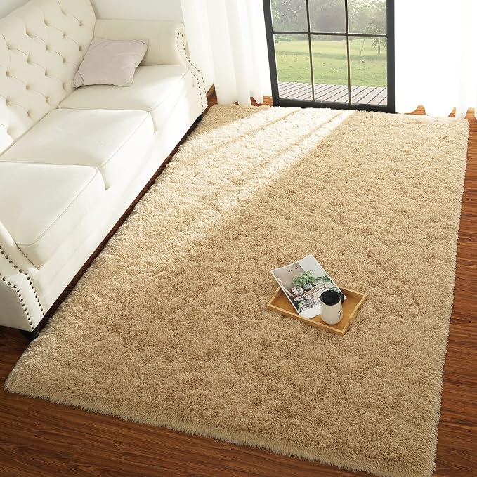Chicrug Soft Area Rugs for Bedroom Living Room Plush Fluffy Rug 9x12 | Shag - Image 7