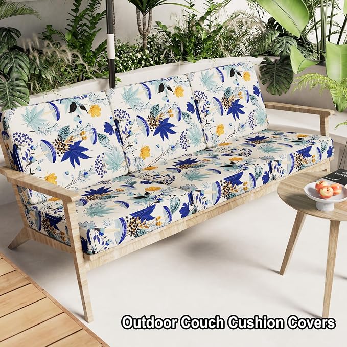 Printed Couch Cushion Covers, Sofa Covers Washable - Image 2