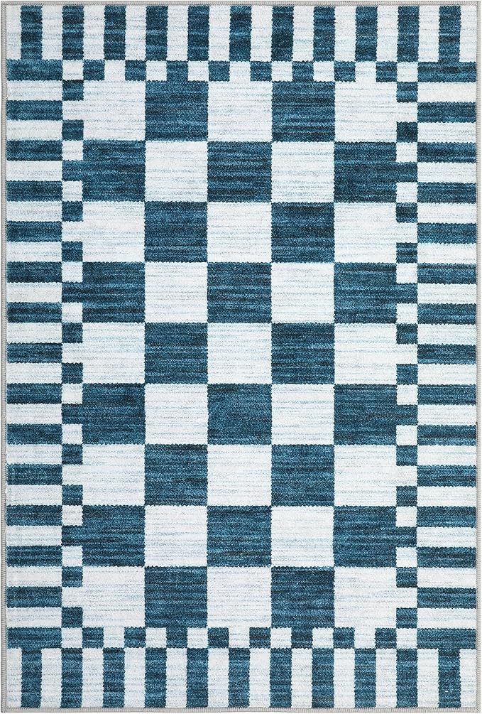 GarveeHome Checkered Washable 2x3 Rug Small Area Rugs Non-Slip - Image 5