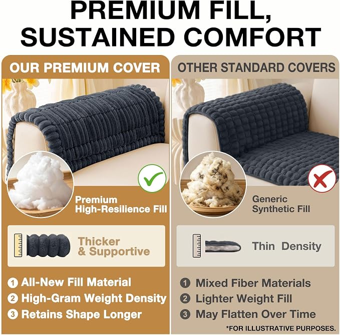 Couch Cover for Dogs, Washable Non Slip Plush Flannel Sofa Protector | Thick - Image 10