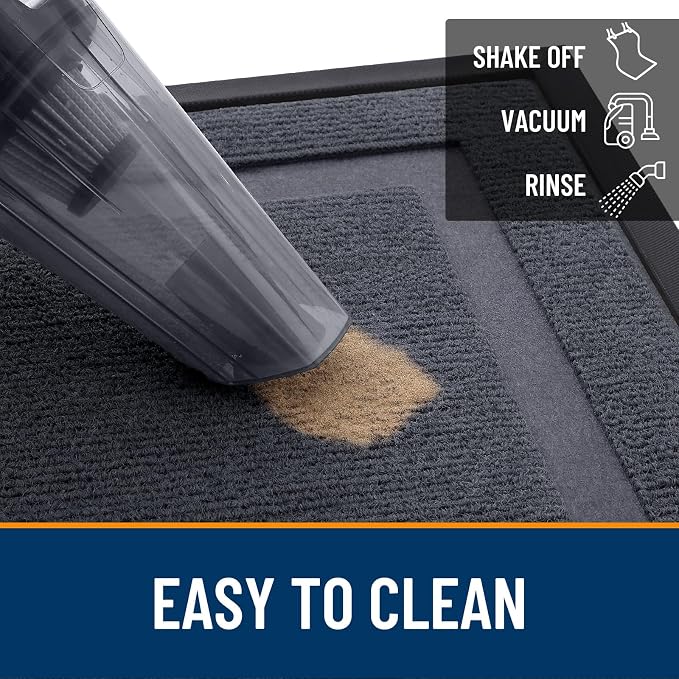 OLANLY Front Door Mat Outside 47x17, All-Season Heavy-Duty Rubber Doormat | - Image 6