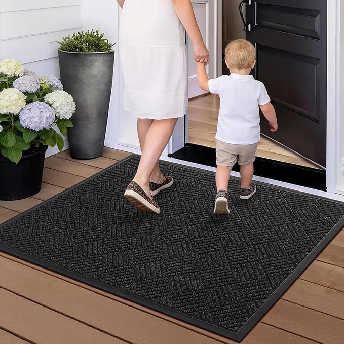 Front Door Mat, Heavy Duty Waterproof Doormat 61.5"x36", Stain Fade Resistant - Image 9