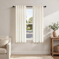 Pitalk 64 Inch Length Semi Sheer Linen Curtains by Pitalk