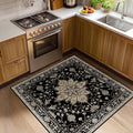 RELEANY Washable Area Rug, Square 4'x4', Water Repellent, Pet Friendly by RELEANY