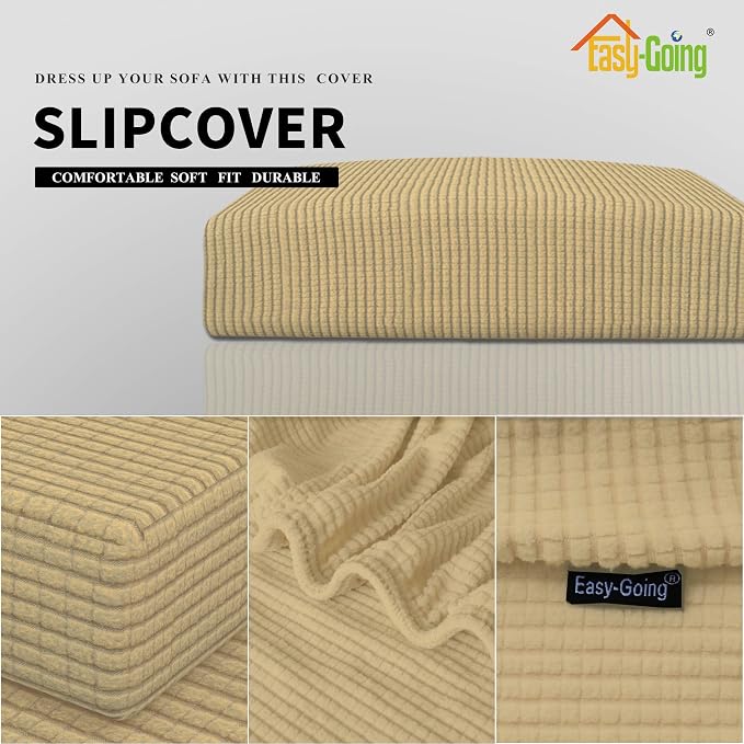 Easy-Going Stretch 1 Piece Couch Cushion Cover - Image 4