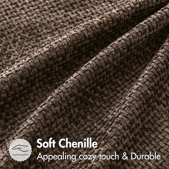 MIULEE Decorative Couch Throw Pillow Covers 20x20 Inch Dark Brown 2 Pack | - Image 6