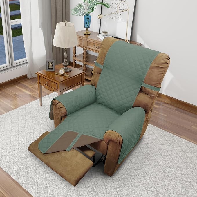 Reversible Chair Covers for Recliner Oversized, Water Repellent, Chair by LuxshareHome