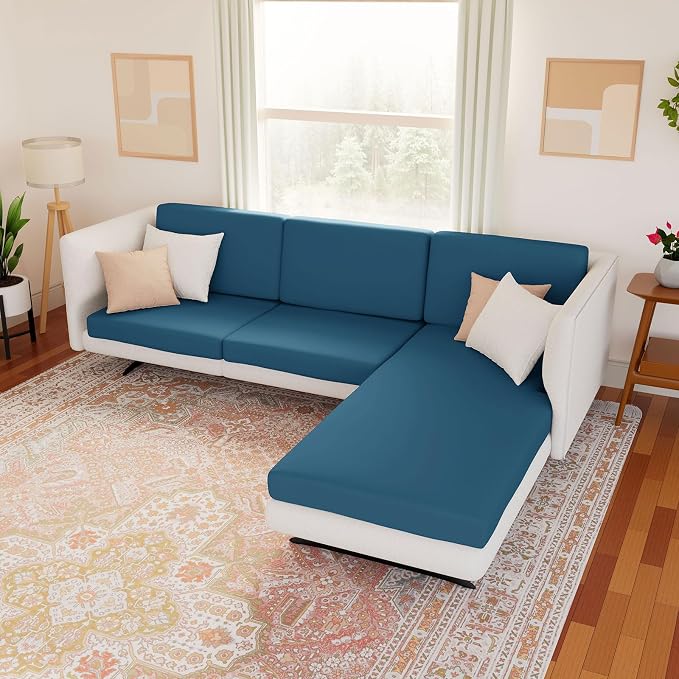 Waterproof Couch Cushion Covers, Stretch Sofa Seat Slipcovers | Stretch Fabric - Image 2