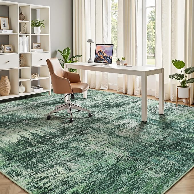 Lofus 5x7 Area Rug for Living Room, Abstract Washable Non-Slip Rugs, Stain - Image 6