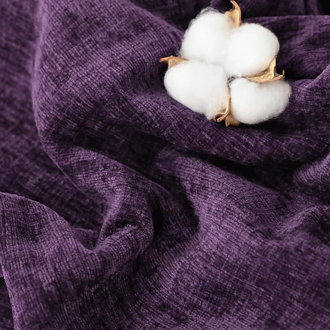 CaliTime Decorative Standard Throw Pillow Covers 26 X 20 Inches Plum Purple | - Image 2