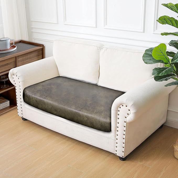 ANARACHON Leather Look Couch Cushion Covers Sofa Seat Slipcovers Sets Couches - Image 7