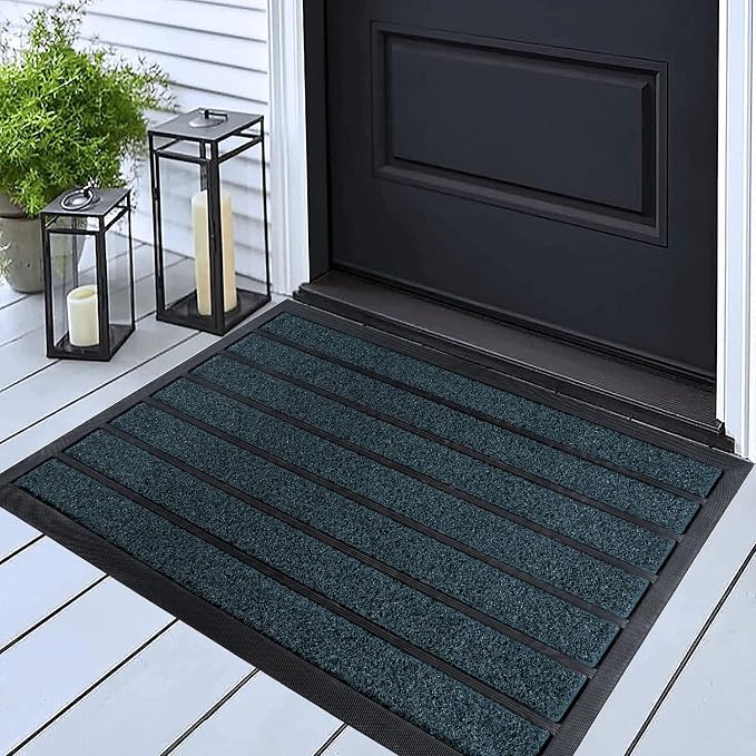 ubdyo Extra Durable Door Mat Outside Entrance | Dirt Trapping, Non-Slip Backing by UBDYO