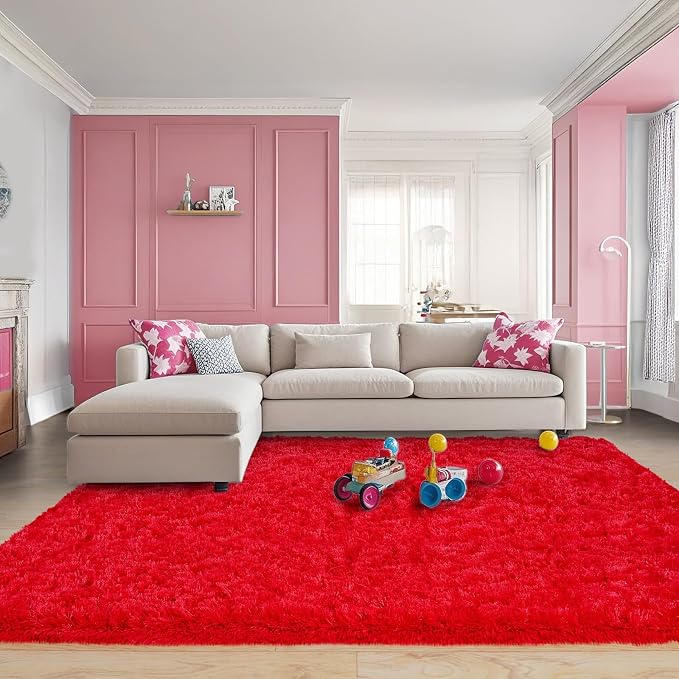 Pionblank Large Rug for Living Room 6x9, Modern Soft Shag Area Rug - Image 4