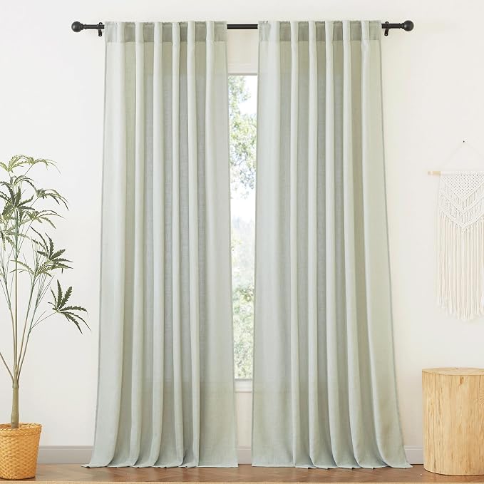 RYB HOME Extra Wide Sheer Curtains by RYBHOME