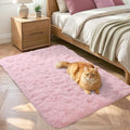 2x3 Pink Fluffy Soft Area Rug Non-Slip by ModernHomeDecor