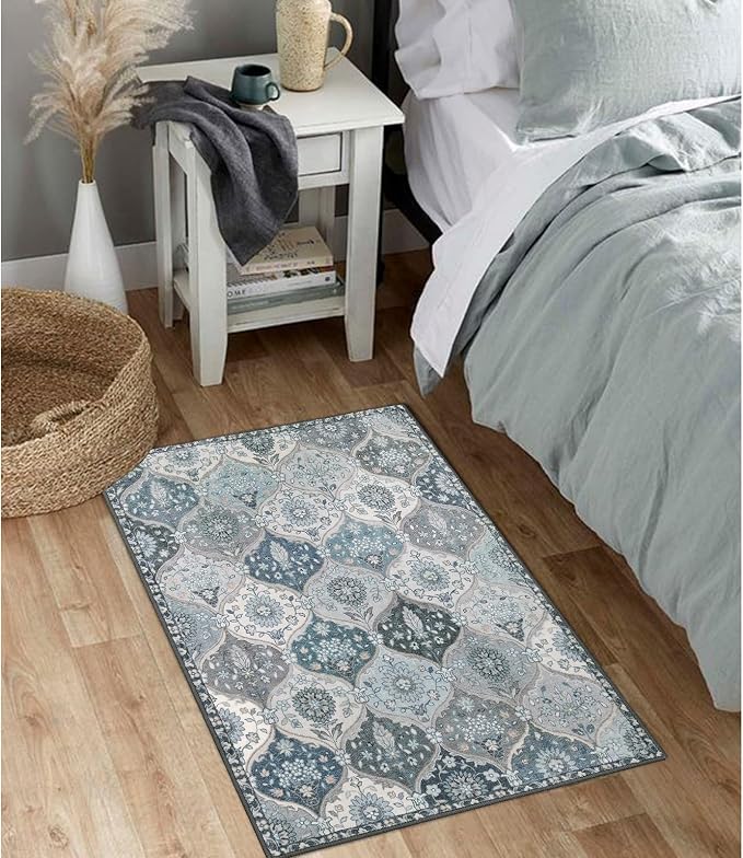 Lahome Moroccan Trellis Front Door Mat Indoor Entrance, 2x3 Rugs - Image 7