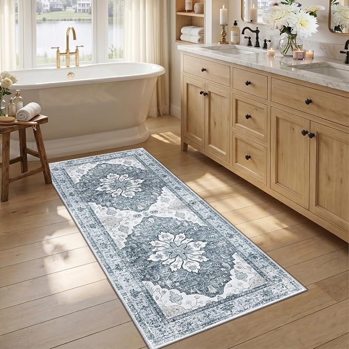 RELEANY Washable Area Rug, Runner 2'6"x5', Water Repellent, Pet Friendly by RELEANY