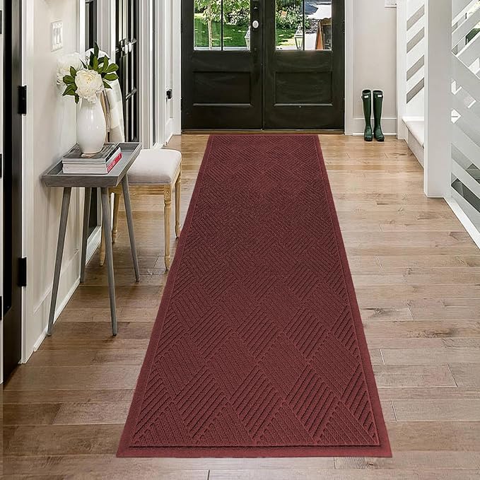 Durable Front Door Mat, Absorbent Muddy Dirt Resist Welcome Door Mats Outdoor by HIYARD