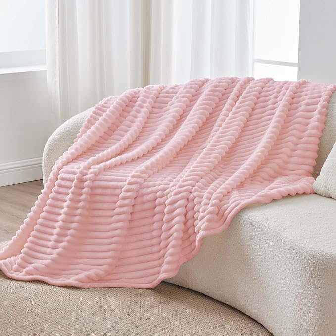 BEDELITE Ribbed Twin Blanket for Couch & Bed, Warm Yet Lightweight, Ribbed - Image 8