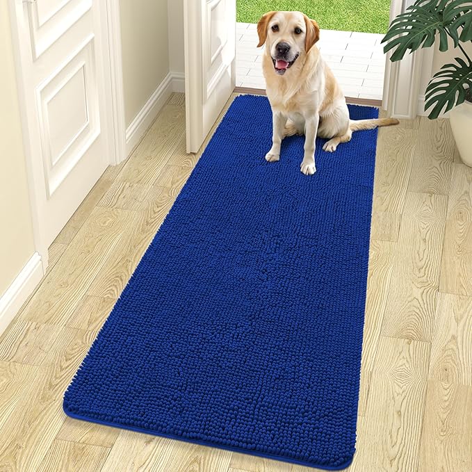 OLANLY Dog Door Mat for Muddy Paws 70x24, Super Absorbent Chenille Mud Mat | by OLANLY