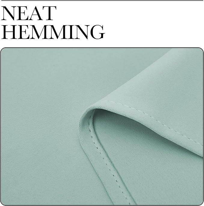 NICETOWN Blackout Curtains for Living Curtains, Aqua Blue, 2 Panels, 52 by 95 - Image 6