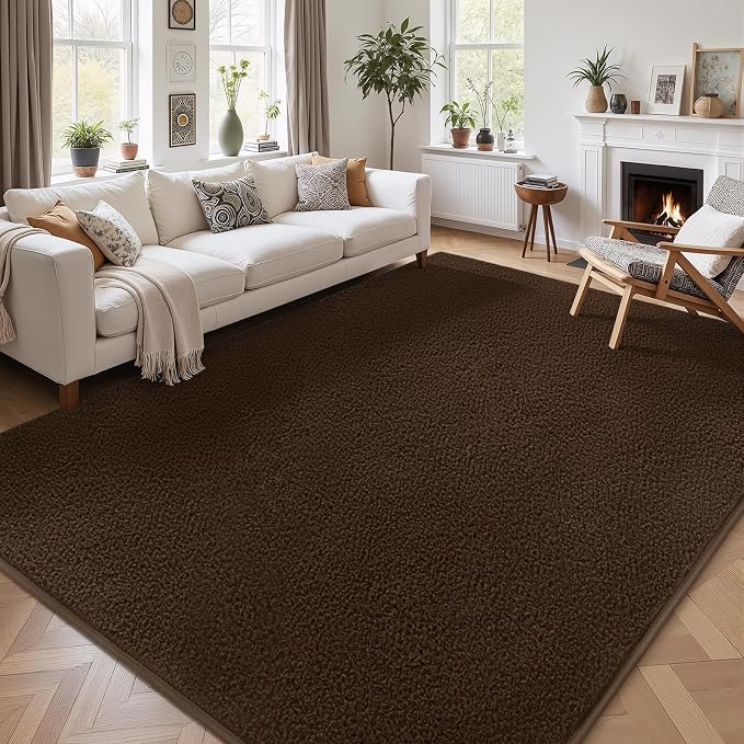 3x8 Runner Rug for Hallway, Long Runner Rugs Non Slip, Coffee | Soft Washable - Image 9