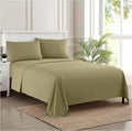 California King Sheet Sets - Breathable Luxury Sheets with Full Elastic & Secure Corner Straps Built In - 1800 Supreme Collection Cal King Deep Pocket Bedding Set, Sheet Set, California King, Sage