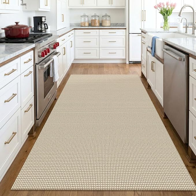 KOZYFLY Washable Area Rug 4x6 ft Non Slip Rubber Backed Living Room Rugs - Image 3