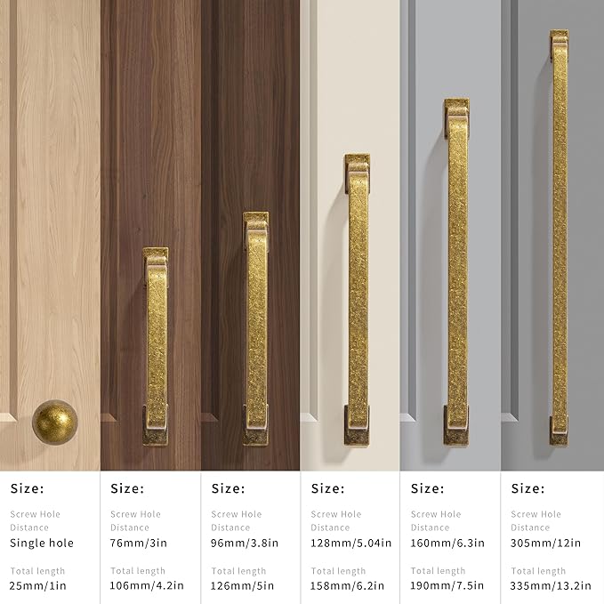Khtumeware 10 Pack 3-3/4 Inch Antique Brass Cabinet Pulls Vintage Drawer Pulls Kitchen Cabinet Hardware Cupboard Handles