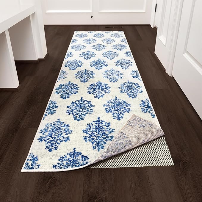 Veken 2x7 Ft Rug Pad Gripper for Hardwood Floors, Non Slip Rug Pads for Area Rugs, Thick Rug Grippers for Tile Floors, Under Carpet Anti Skid Mat, Keep Your Rugs Safe and in Place