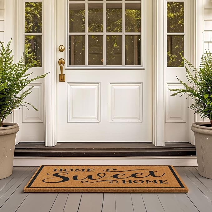 Barnyard Designs Natural Coir Non-Slip Doormat | Heavy-Duty Welcome Mat - Image 2