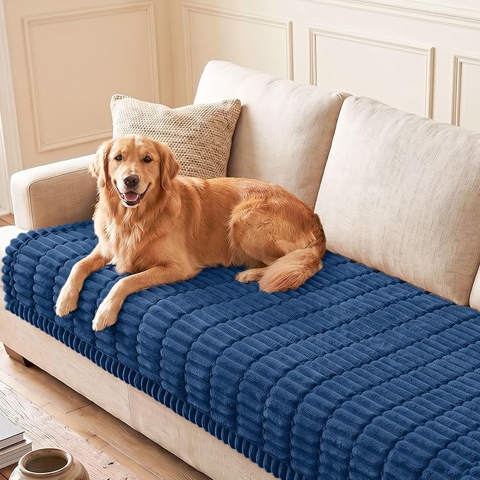 Couch Cover for Dogs, Washable Non Slip Plush Flannel Sofa Protector | Thick by hyha