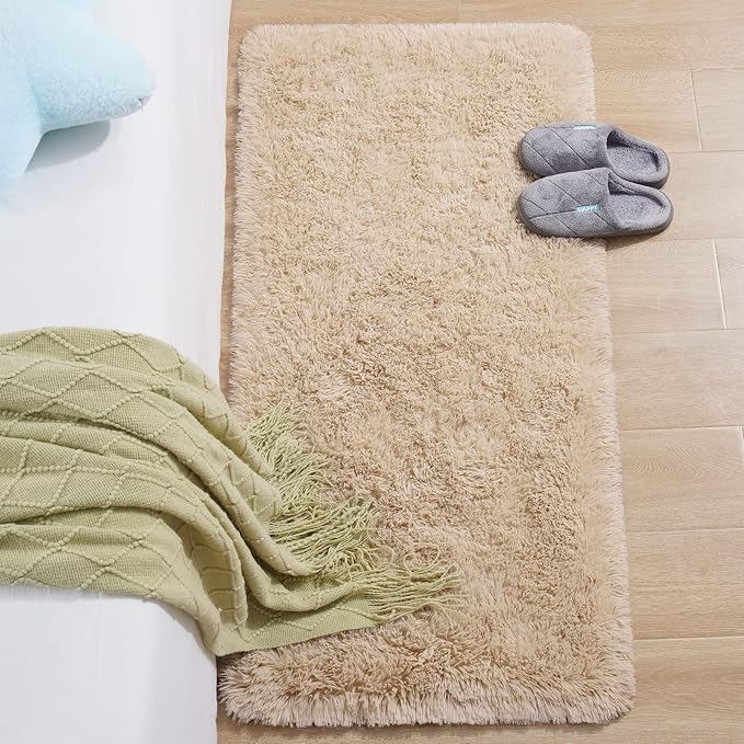 Chicrug Soft Runner Rug for Bedroom Living Room Plush Fluffy Rug 2x4 | Shag - Image 3