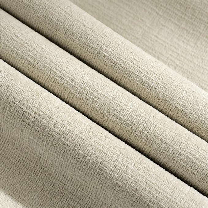 MIULEE Cream Chenille Couch Throw Pillow Covers, 20x20 | Set of 2, Soft - Image 2