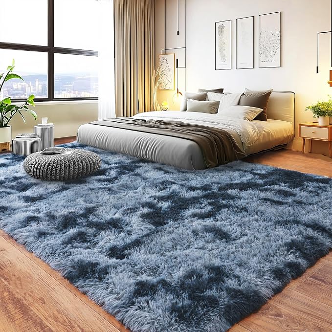 Pionblank Large Area Rug for Living Room 10x14, Fluffy Shag Rug - Image 3