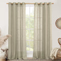 90 Inch Long Sheer Linen Curtains by LAMIT