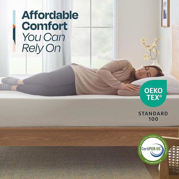 Linenspa 10 Inch Gel Infused Memory Foam Mattress – Twin XL Size – Medium Plush - Cooling Gel - Mattress in a Box - Primary or Guest Bedroom - Pressure Relieving and Breathable – CertiPUR-US Certified