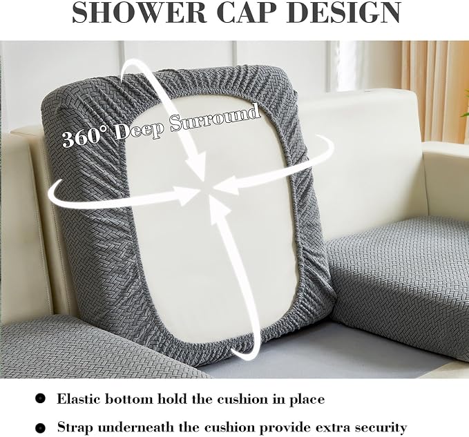 Couch Covers for 2 Cushion Sofa Pet Friendly Couch Cushion Covers Universal - Image 4