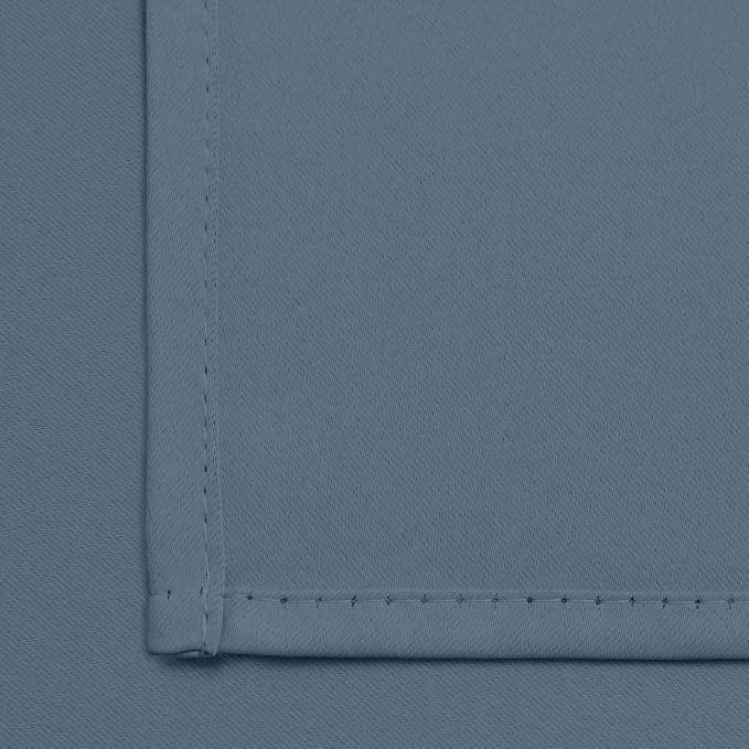 Yakamok Stone Blue Room Darkening Window Curtains 52x36 Inch - Image 6