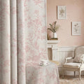 Pink Boho Floral 100% Blackout Curtains 84 Inch 2 Panels | Farmhouse Vintage by Unknown