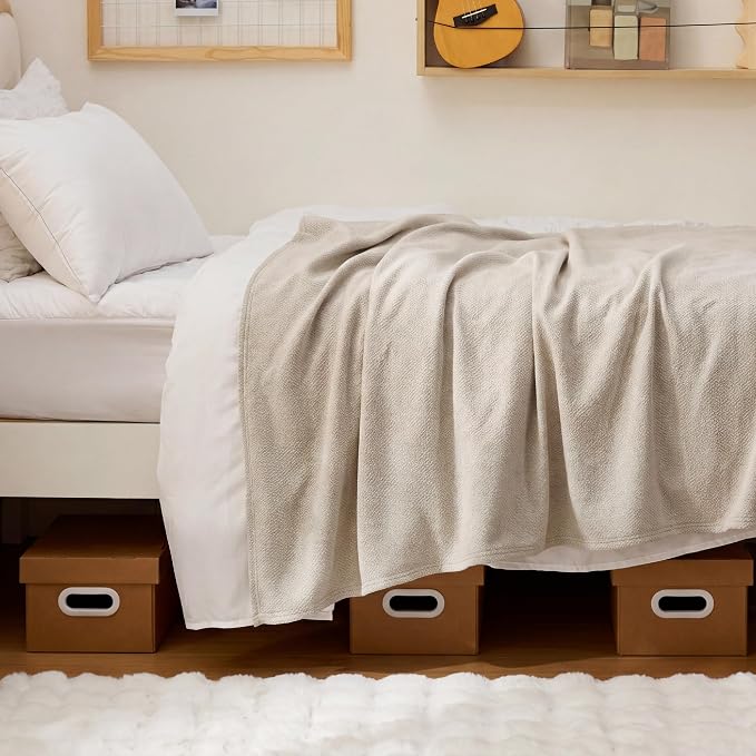 Bedsure GentleSoft 100% Cotton Blanket Twin XL Size - Image 4
