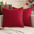 MIULEE Decorative Couch Throw Pillow Covers 18x18 Inch Red 2 Pack | Summer by MIULEE