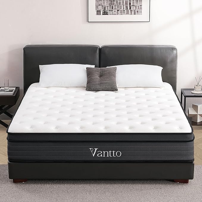 Full Size Mattress, 12 Inch Memory Foam Hybrid Mattress in a Box with Pocket Springs for Motion Isolation Pressure Relief, 100 Nights Trial, CertiPUR-US