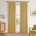 100% Blackout Curtains 90 Inch Length 2 Panels Set by Guken