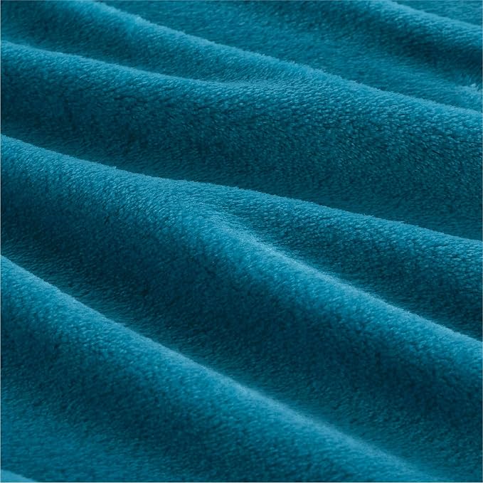 Bedsure GentleSoft Fleece Throw Blanket Teal - Image 9