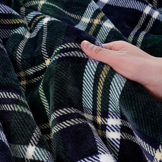 PU MEI Sherpa Fleece Throw Blanket 80" x 90" Reversible Plush Fluffy Large Big - Image 5