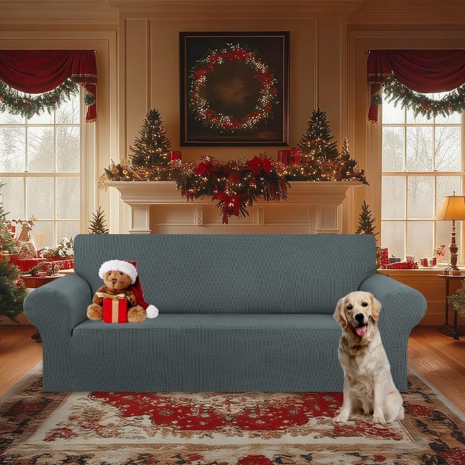 Stretch Oversized Couch Covers for Sofa Slipcover, Soft Jacquard Non-Slip - Image 2