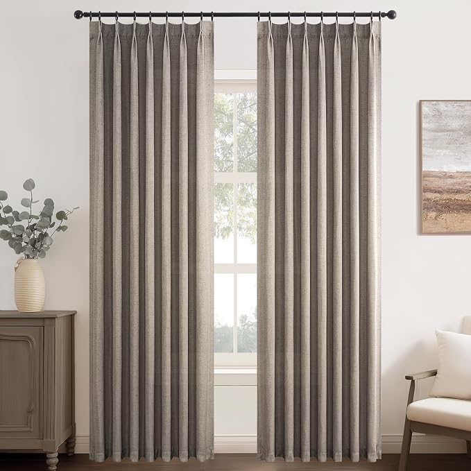 Pinch Pleated 72 Inch Curtains 2 Panels - Image 9