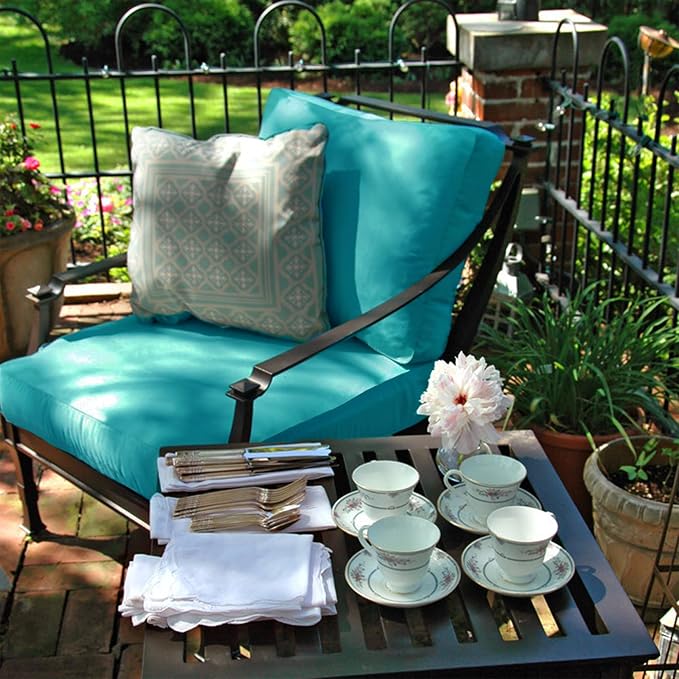 Sqodok Patio Cushion Cover 21x19 inch, Outdoor Seat Cushion Slip Cover - Image 9